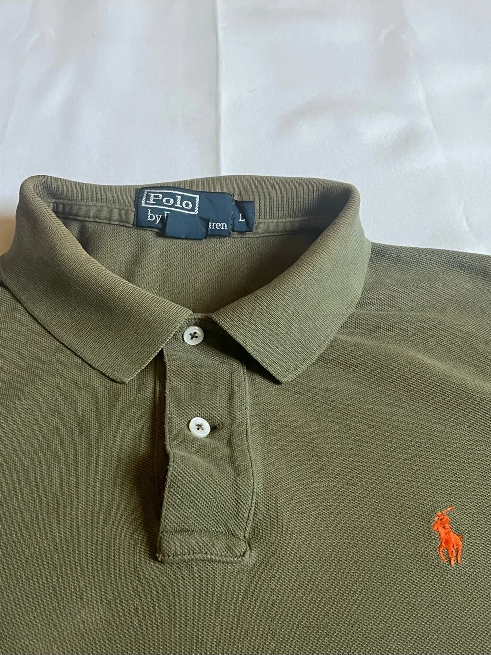 Polo by Ralph Lauren Olive Green Polo Shirt L